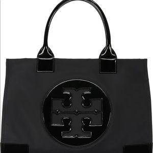 NEW Tory Burch Nylon Ella Tote Bag Black